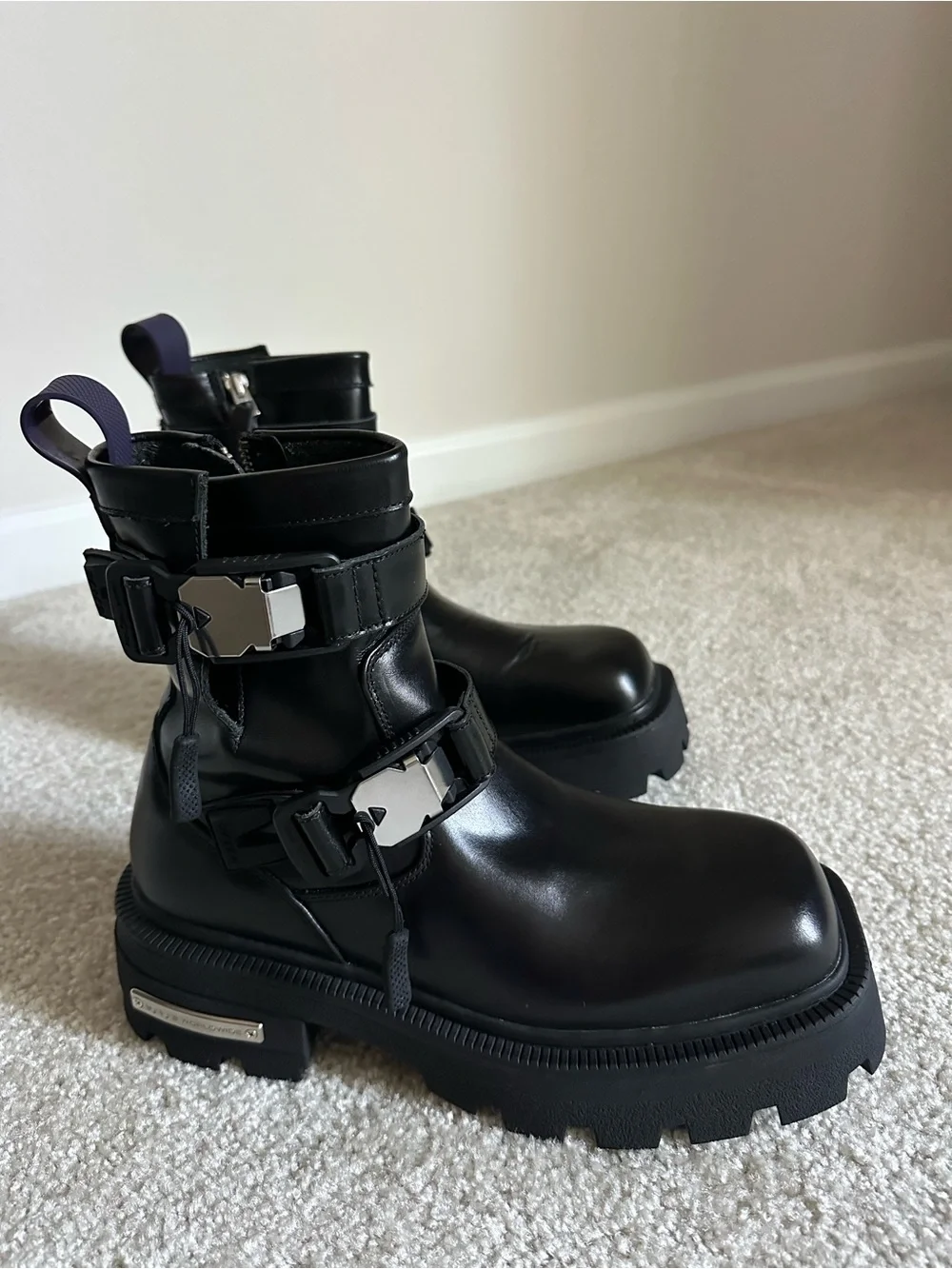 Eytys unisex Blade boots in leather.